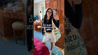 DAY IN MY LIFE ON SEMESTER AT SEA🛳️📖💙 #diml #vlog #sas138 #college #student #ship #shorts