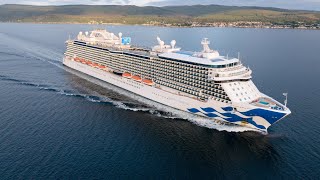 Majestic Princess Cruise ship inbound on the Clyde