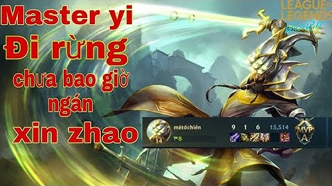 liên Minh tốc chiến | master yi đi rừng lên full chí mạng trận cuối lên bạch Kim 1|  lol Mobile