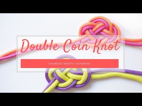 How to tie a Double Coin Knot - Chinese Knot tutorial