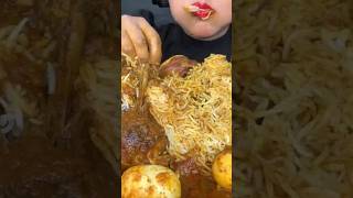 eating chicken egg  rice and chicken curryhungrygirl spice asmr spicequeen indianfood  mukbang