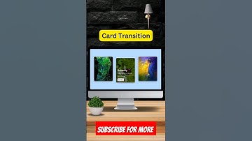 Create Card Transition using html and css