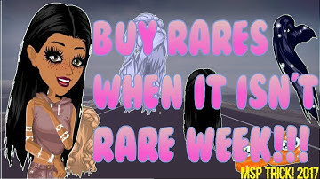 BUY RARES WHEN IT ISN