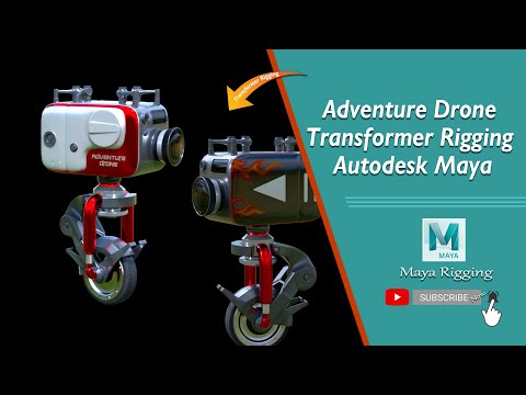 Adventure Drone Transformer Rigging Autodesk Maya
