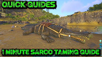 Ark Quick Guides - Sarco - The 1 Minute Taming Guide!