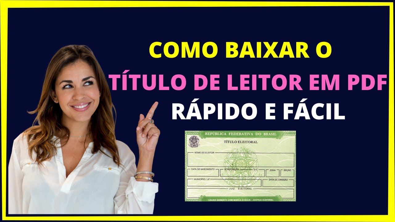COMO BAIXAR T TULO DE ELEITOR EM PDF YouTube como-baixar-t-tulo-de-eleitor-em-pdf-youtube