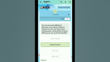 Amazon Coupon Carnival Quiz Answers Winner 🏆 Will Get Rs 2,000 Pay Balance