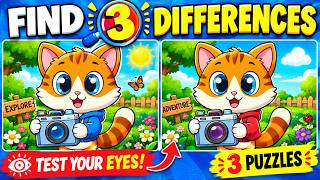 Can You Find All 3 Differences 👀 | Relaxing Spot the Difference Puzzle Game