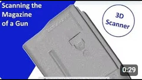 ATOS Q: Flexible 3D Scanner and the Magazine of a Gun