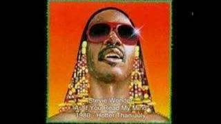 Watch Stevie Wonder As If You Read My Mind video