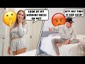 Walking Out In My "WEDDING DRESS" Before Our Wedding! *PRANK ON FIANCÉ*