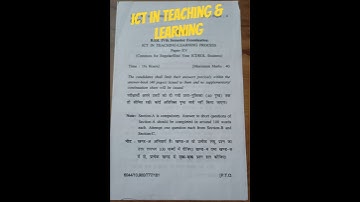 𝗣𝗿𝗲𝘃𝗶𝗼𝘂𝘀 𝘆𝗲𝗮𝗿 𝗾𝘂𝗲𝘀𝘁𝗶𝗼𝗻 𝗽𝗮𝗽𝗲𝗿 𝗜𝗖𝗧 𝗶𝗻 𝗧𝗲𝗮𝗰𝗵𝗶𝗻𝗴 & 𝗹𝗲𝗮𝗿𝗻𝗶𝗻𝗴 𝗽𝗿𝗼𝗰𝗲𝘀𝘀 ✅👆🏻#hptet #hpu #hpuexams #b.Ed. #spu