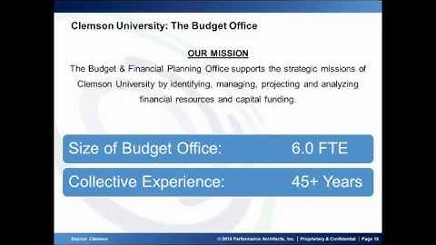 From Zero to Oracle Hyperion Planning in Six Months: Clemson University Case Study Webinar Snippet
