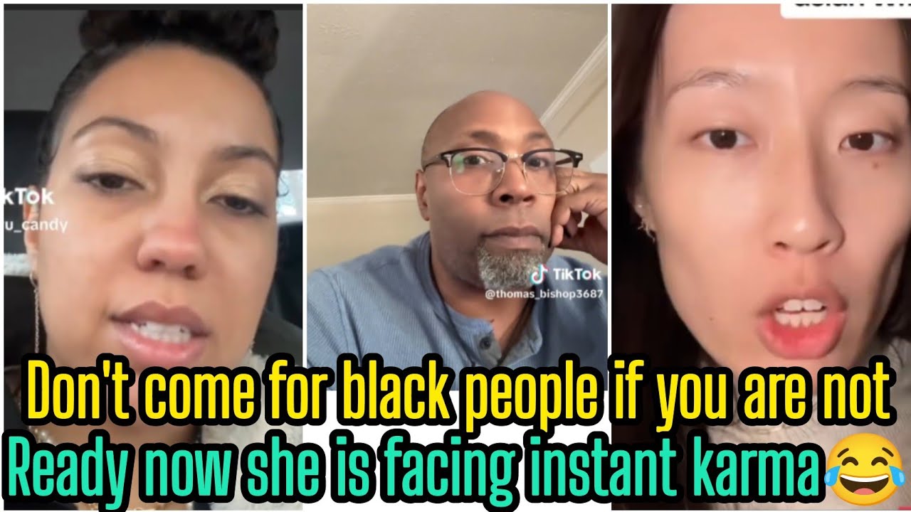 Asian Woman Came For Black People And Now She Is Crying And Apologizing After Getting Karma😂