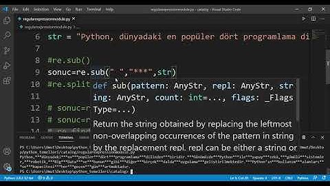 Python Dersleri ● Regular Expression Modülü