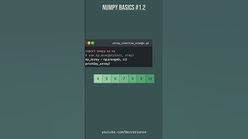 Do you know np.arange() in Python? #pythonforbeginners #coding #numpytutorial #machinelearning