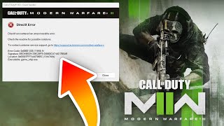 How to Fix COD MW2 Wont Launch | DirectX Encountered An Unrecoverable Error | 100% Solved 2023