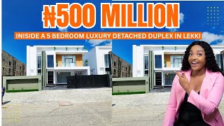 ₦500 Million ($390,000) 5 bedroom LUXURY SMART House Tour In Lekki, Lagos Nigeria 