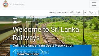 How to Book A Train Ticket Online in Sri Lanka | Step by step screenshot 2