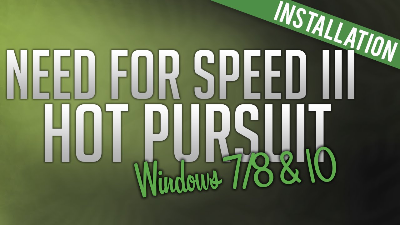 Como descargar e Instalar Need For Speed 3 Hot Pursuit Para Widows