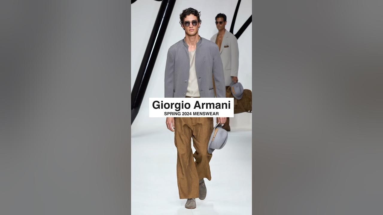 Giorgio Armani Spring 2024 Menswear / Fashion Trend #giorgioarmani # ...