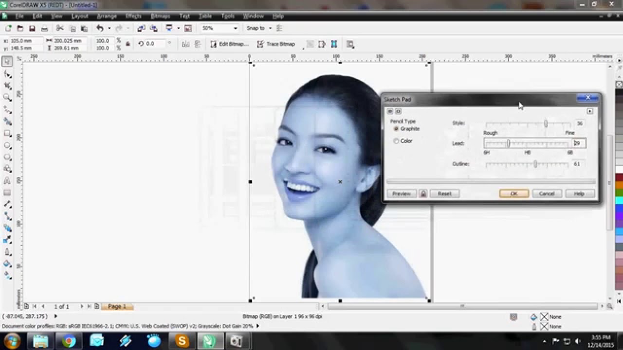 Tutorial Coreldraw Membuat Sketsa Wajah YouTube