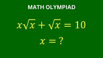 A Very Nice Math Olympiad Problem | Solve for x? | Algebraic Equation