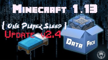 One Player Sleep v2.4 Data Pack [Weather update] [Minecraft 1.13+]