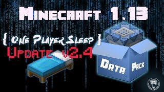 One Player Sleep v2.4 Data Pack [Weather update] [Minecraft 1.13 ]