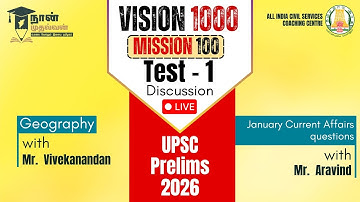 NM Prelims Test 1 - Geography QP Discussion & Current Events by Mr. Vivekanandan & Mr. Aravind
