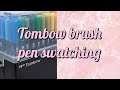 Swatching Tombow dual markers