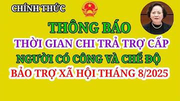 CÔNG VĂN 197 THÔNG BÁO VIỆC CHI TRẢ TRỢ CẤP NGƯỜI CÓ CÔNG VÀ CHẾ ĐỘ BẢO TRỢ XÃ HỘI THÁNG 8/2025