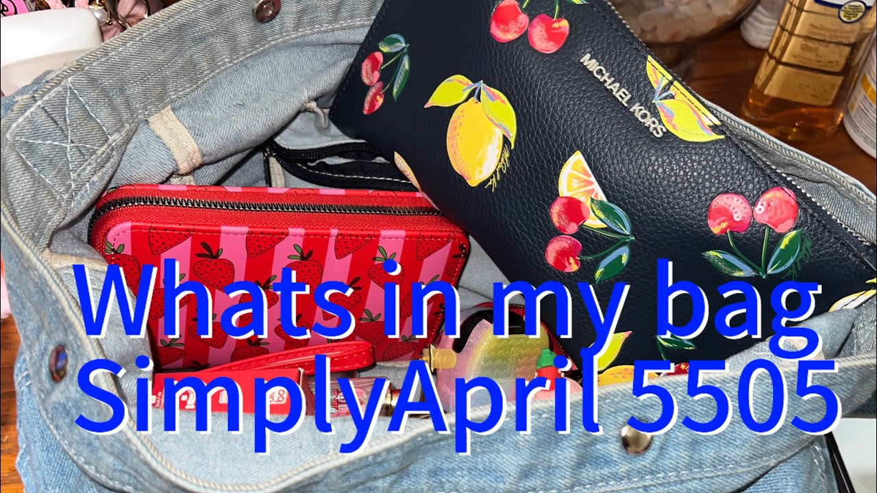 What’s in my ￼￼￼￼￼denim tote bag from Amazon