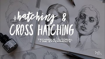 HATCHING AND CROSSHATCHING in Portrai Art – Tutorial & Demo With Ink Experiments