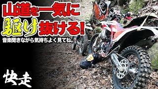 野山を淡々と快走する動画【林道ツーリング】ケモ　エンデューロ