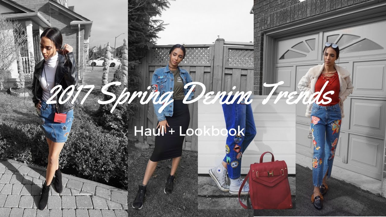 2017 DENIM TRENDS HAUL + LOOKBOOK  | NOUR ELGHAMRY