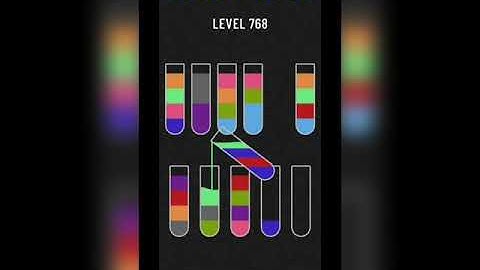 Water sort puzzle level 768