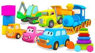 Car cartoons for kids & Clever cars cartoon full episodes  Street vehicles & trucks for kids.