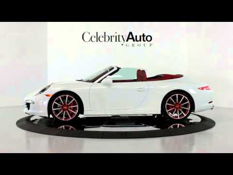 2013 Porsche 911 Carrera S Cabriolet White Red Pdk 20 Carrera Wheels