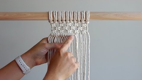 DIY Macrame Tutorial: Double Half Hitch Knot - How to Prevent Warping! Part 2 of 2