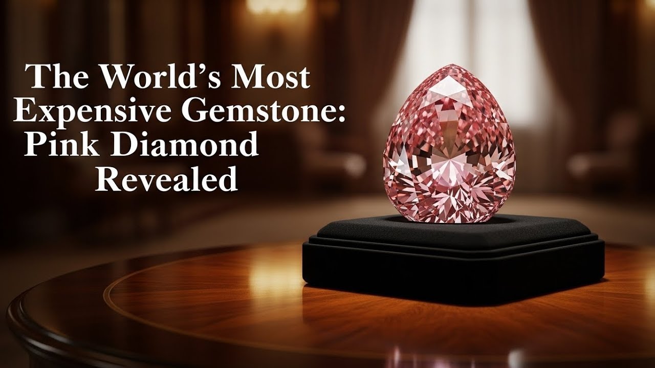 Самый дорогой драгоценный камень в мире: розовый бриллиант.