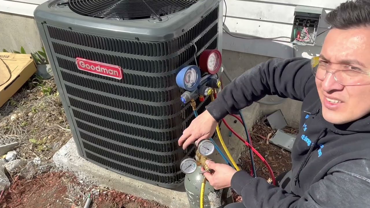 Como hacer Prueva de presión y vacío en aire acondicionado. #hvac