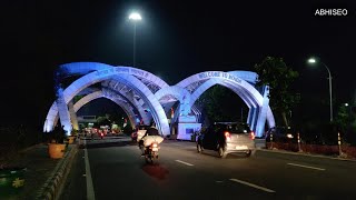 Night View of Delhi Noida Border | Delhi NCR Border Night Time