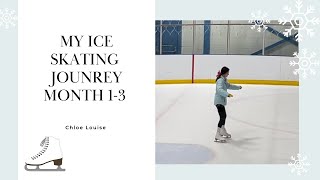 My Ice Skating Journey Month 1-3