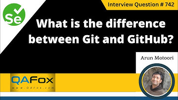 What is the difference between Git and GitHub (Selenium Interview Question #742)