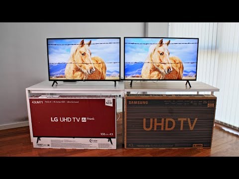 Vídeo: Diferencia Entre Samsung JU7500 Curved Smart TV Y LG UF7700 4K UHD TV
