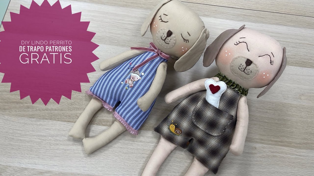 DIY perrito de trapo 02( patrones gratis 2025)