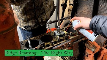 Cylinder Ridge Reaming... The Right Way! // 1958 Case 600B Tractor Engine Rebuild Episode 8