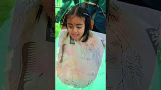 Saanvi’s New Summer Haircut ✂️☀️ | Summer Camp Special 💖 #shorts #hairstyle #nanhiparisaanvi #cute