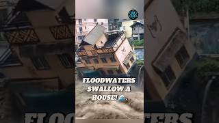 Raging Floodwaters Slam Into a Riverside House in Yunnan, China. 🌊
